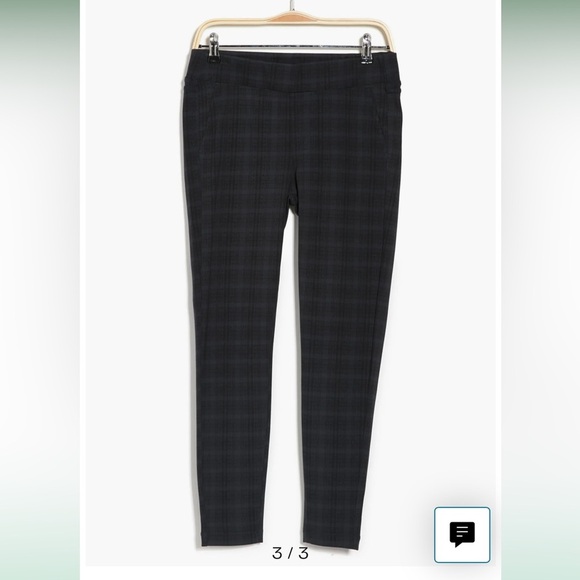 NWT LIVERPOOL Los Angeles Pull On Leggings in Night Sky Blue Plaid - Picture 3 of 4